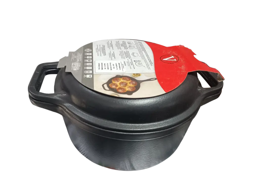 OLLA DE HIERRO FUNDIDO CON TAPA