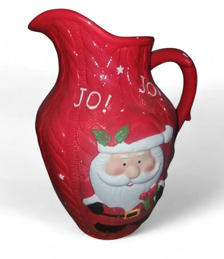 JARRA DE LOZA NAVIDEÑA EXTRAGRANDE 