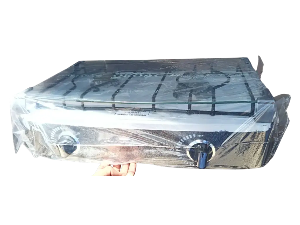 COCINA DE MESA 2H MODELO YAHAIRA PINTADO TAPA DE VIDRIO ALTA PRESION