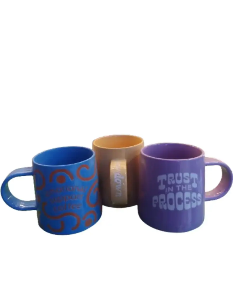 TAZA DE LOZA GRANDE DISEÑO CON FRASES