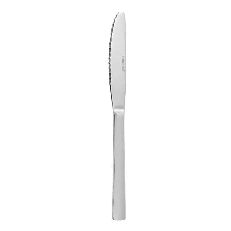 CUCHILLO DE MESA CHURRASQUERO ACERO INOX. PAQX12 