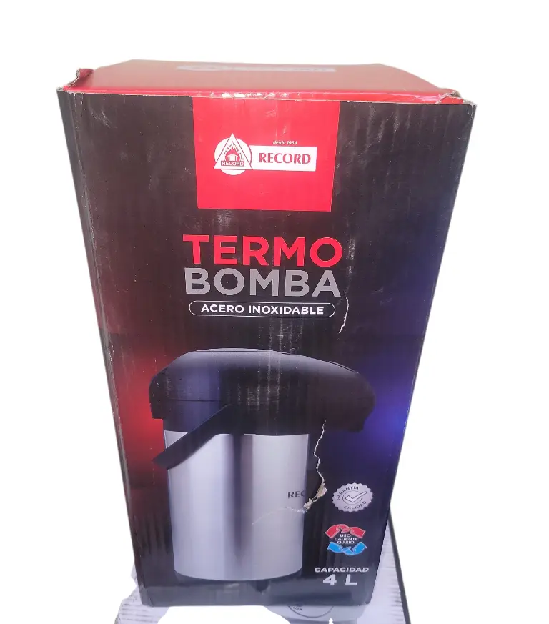 TERMO SIFON RECORD 4L INTERIOR ACERO INOXIDABLE 
