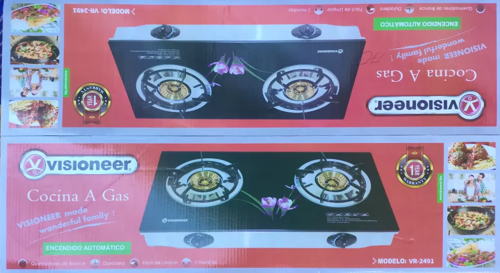 COCINA DE MESA 2H VISIONNER VR-2491 ENCENDIDO AUTOMATICO 