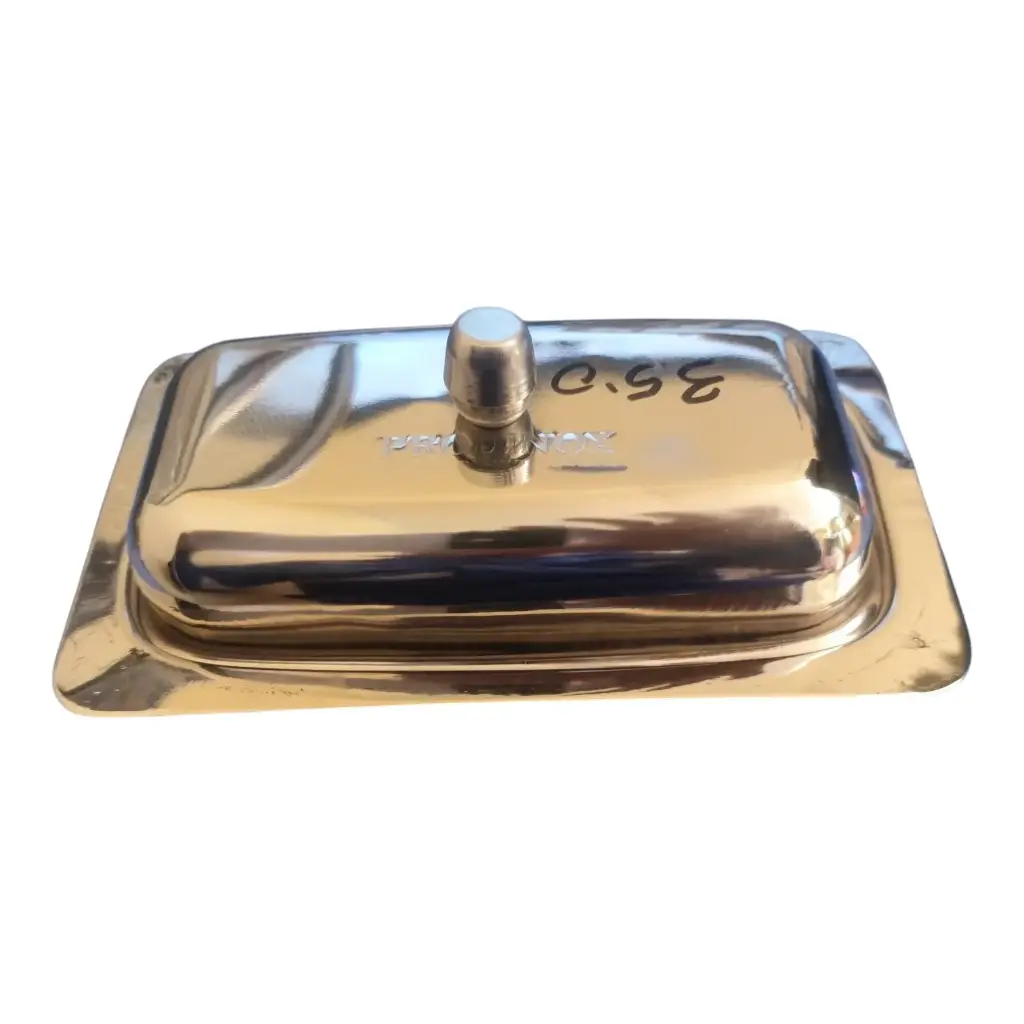 MANTEQUILLERO ACERO INOX 9.5CM X 16CM