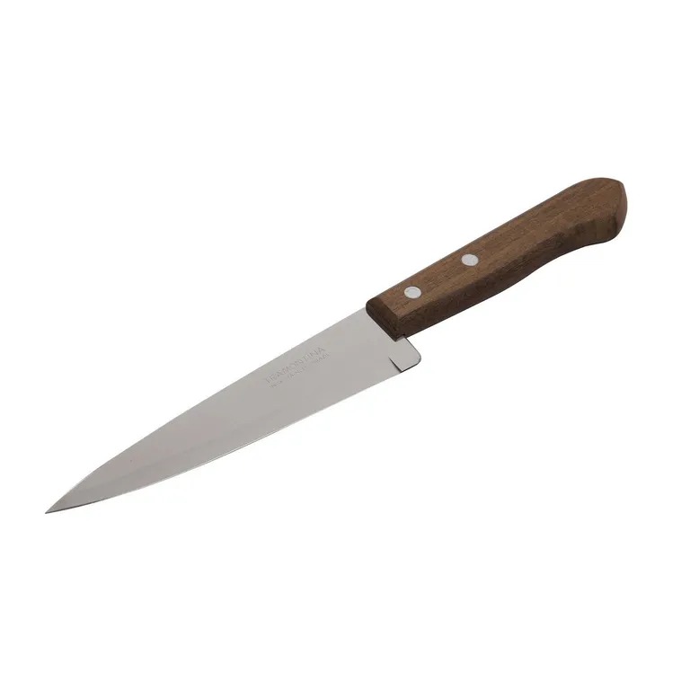 CUCHILLO DE COCINA MANGO MADERA N°6 28.5cm  TRAMONTINA