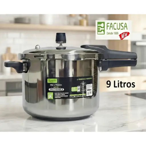 [0035602] OLLA A PRESION 9L FACUSA ACERO INOX CIERRE EXTERNO