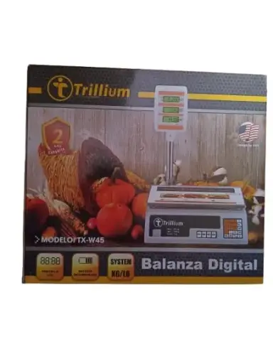 [003271] BALANZA DIGITAL CON POSTE TRILLIUM 40KG 