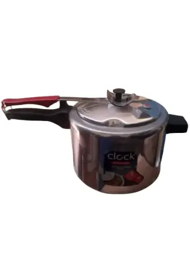 [003559] OLLA A PRESION 4.5L CLOCK MANGO RECTO AZA ROJA