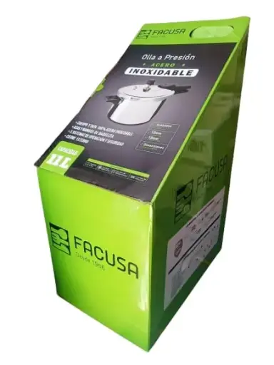 [003568] OLLA A PRESION 11L FACUSA ACERO 