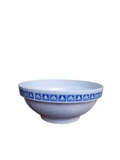 [005386] PLATO HONDO DE MELAFORM 7" BLANCO CON DISEÑO (DOC. 25)