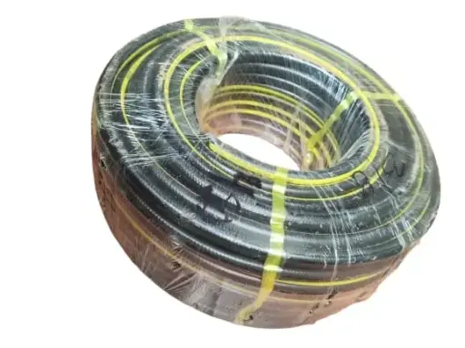 [0021B13] MANGUERA PVC 3/8" REFORZADA 3 CAPAS NEGRO CON AMARILLA 