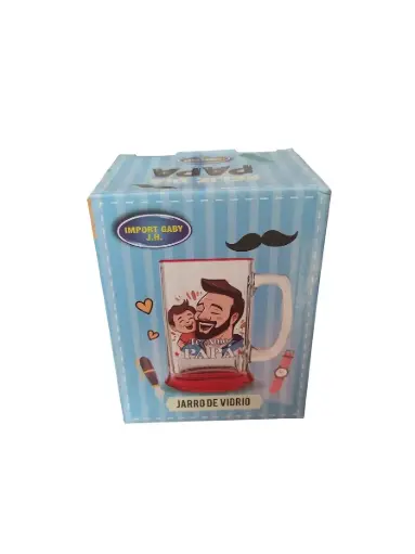 [005L79] TAZA DE VIDRIO EN CAJA DIA DEL PADRE (120)