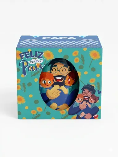 [005L80] TAZA DE LOZA GRANDE EN CAJA DIA DEL PADRE (90) 