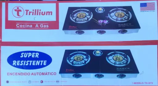 [001352] COCINA DE MESA 3H TRILLIUM TX-G72 ENCENDIDO AUTOMATICO