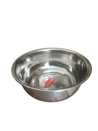 [005T27] PLATO HONDO DE ACERO INOX. ACEROV DIAMETRO 18cm (150)