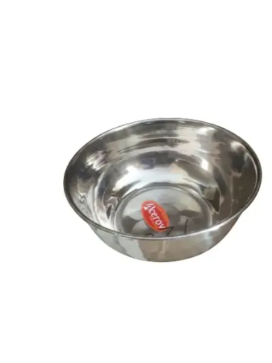 [005T29] PLATO HONDO DE ACERO INOX. ACEROV DIAMETRO 16cm (130) 