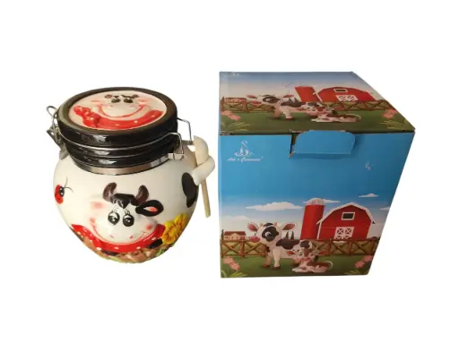 [0033009] AZUCARERA ART&CERAMICS CON DISEÑO DE VACA 