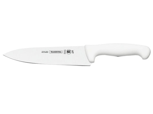[0031353] CUCHILLO PROFESIONAL MASTER MANGO BLANCO PROPILENO N°8 TRAMONTINA 